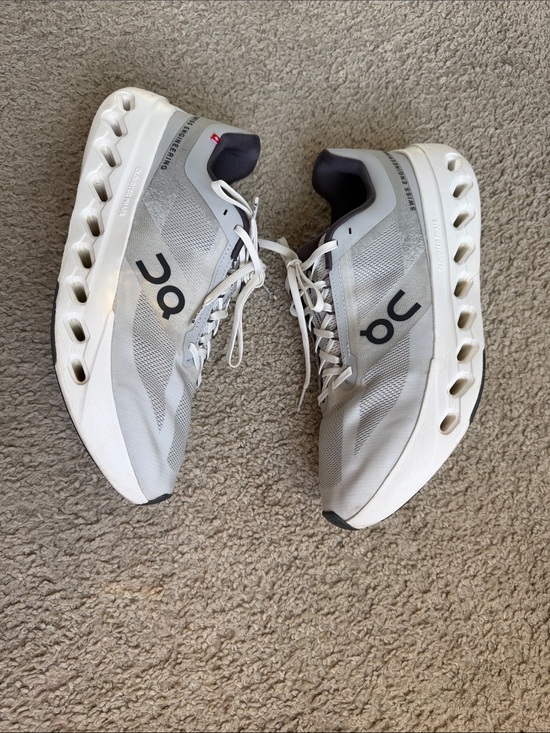 On Running Other - On Running White & Light Gray Performance Running Shoes